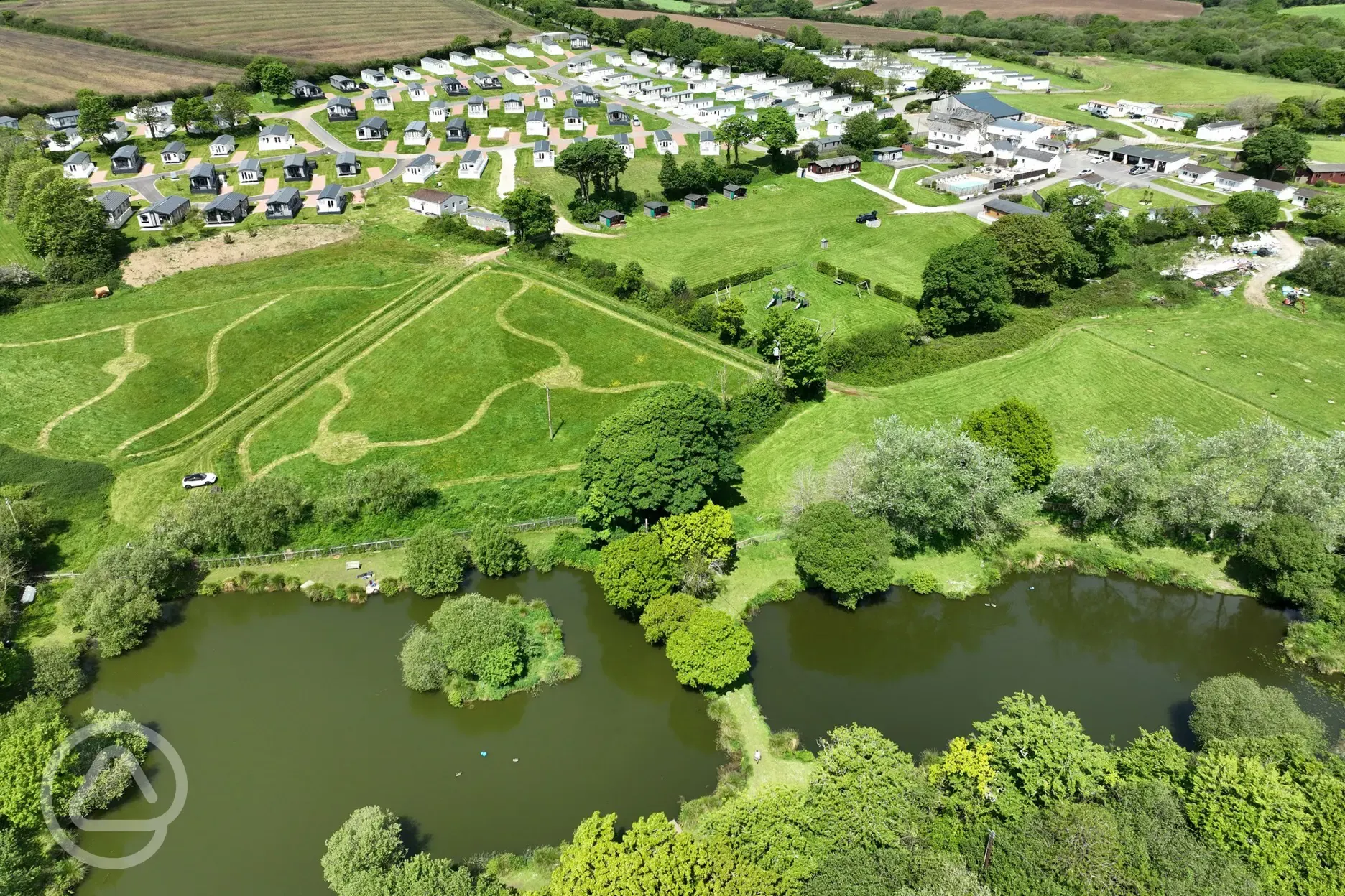 Aerial of the site