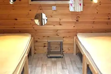 Camping pod - two person interior Camping pod - two person interior