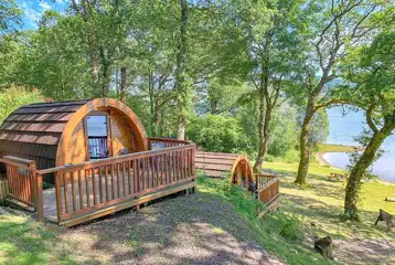 Loch Awe Camping Pods with waterside views Loch Awe Camping Pods with waterside views