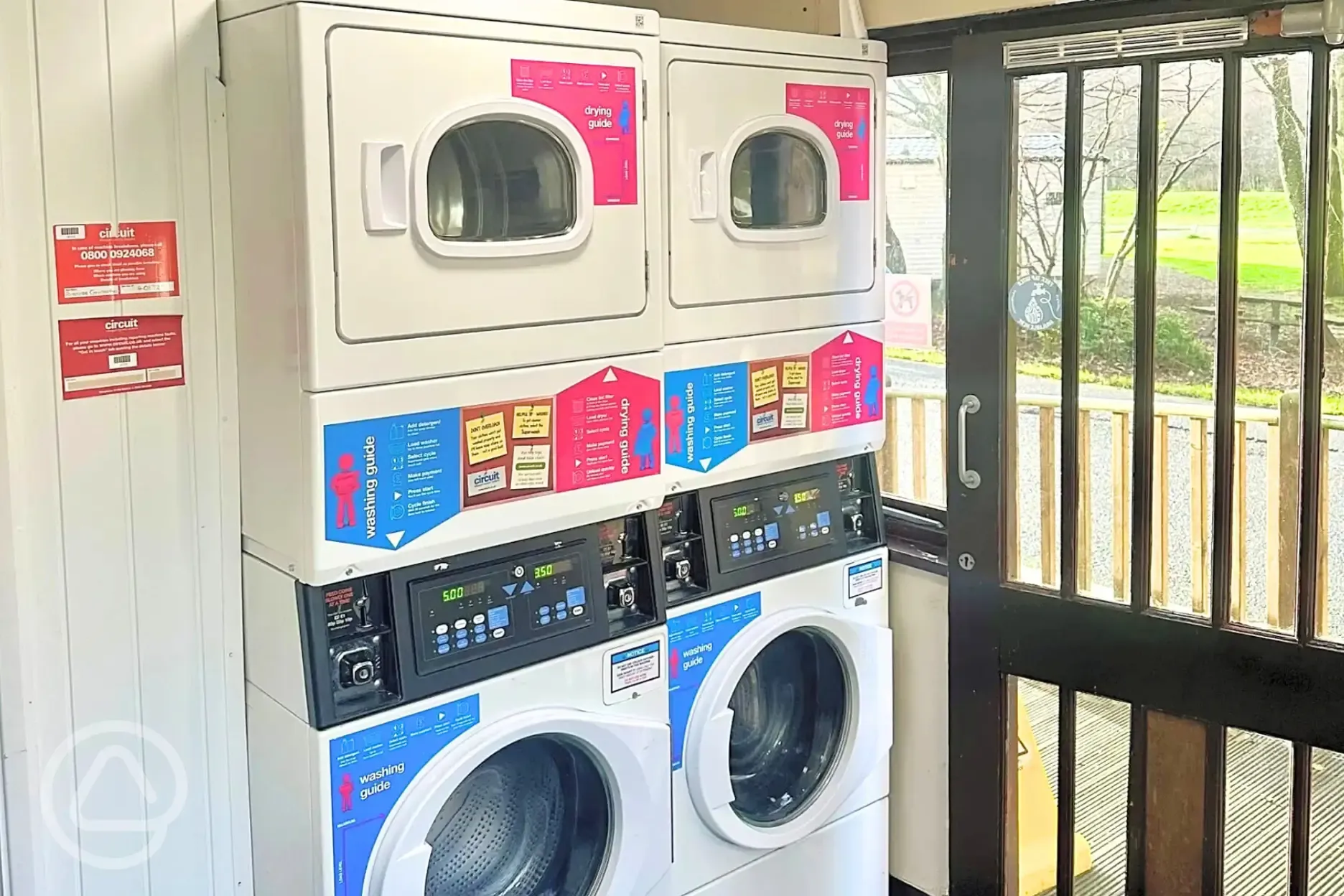 Laundry room with pay-for machines
