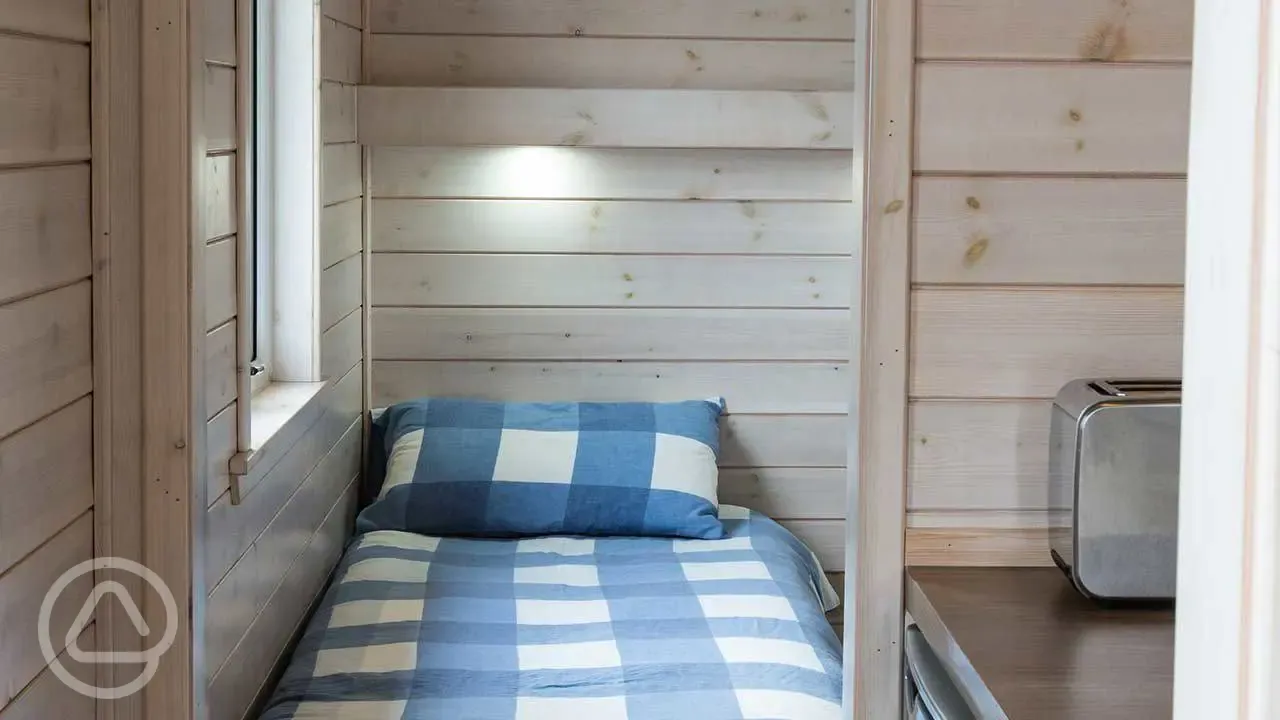 Standard beach hut bed
