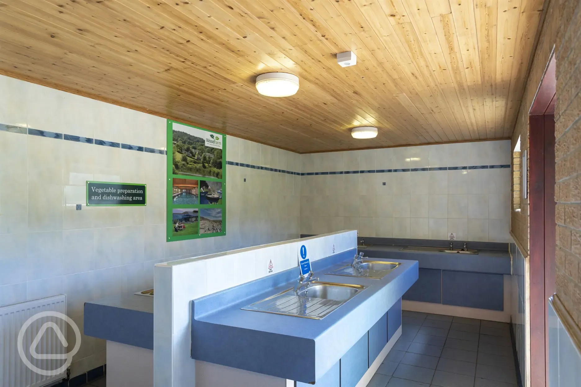 Washing up area