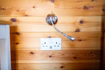 Camping pod - plug sockets Camping pod - plug sockets