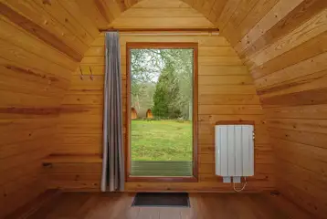 Camping pod interior