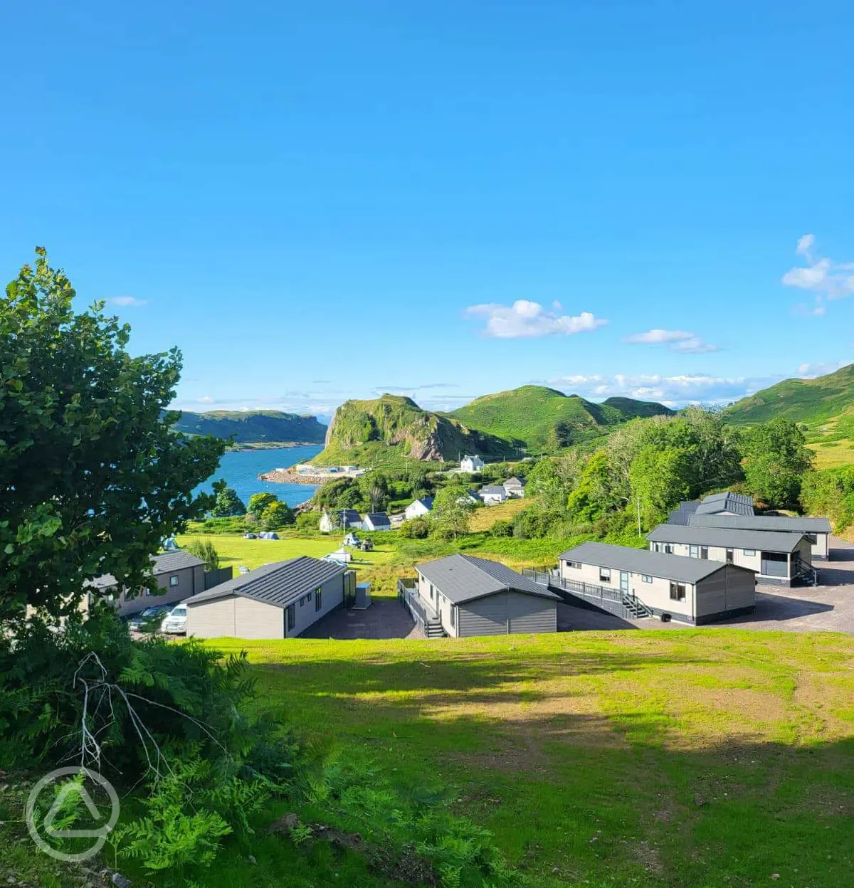 Static caravans with sea views