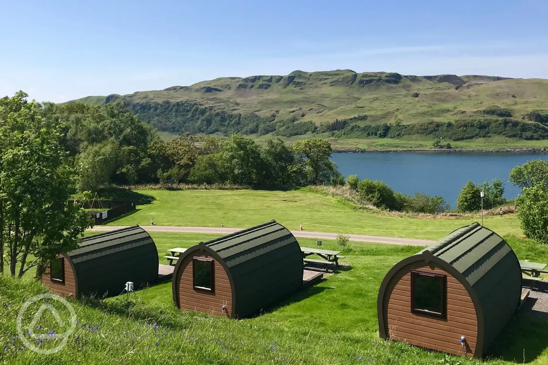 Camping pods, dog friendly and sleeping up to two people 