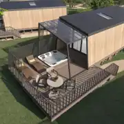 The Retreat ensuite glamping pod with hot tub