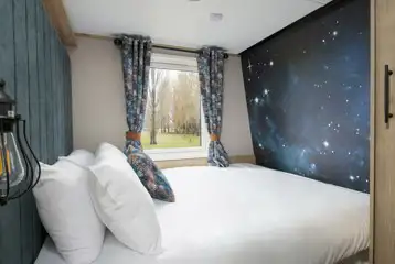 Glamping pod double bedroom Glamping pod double bedroom