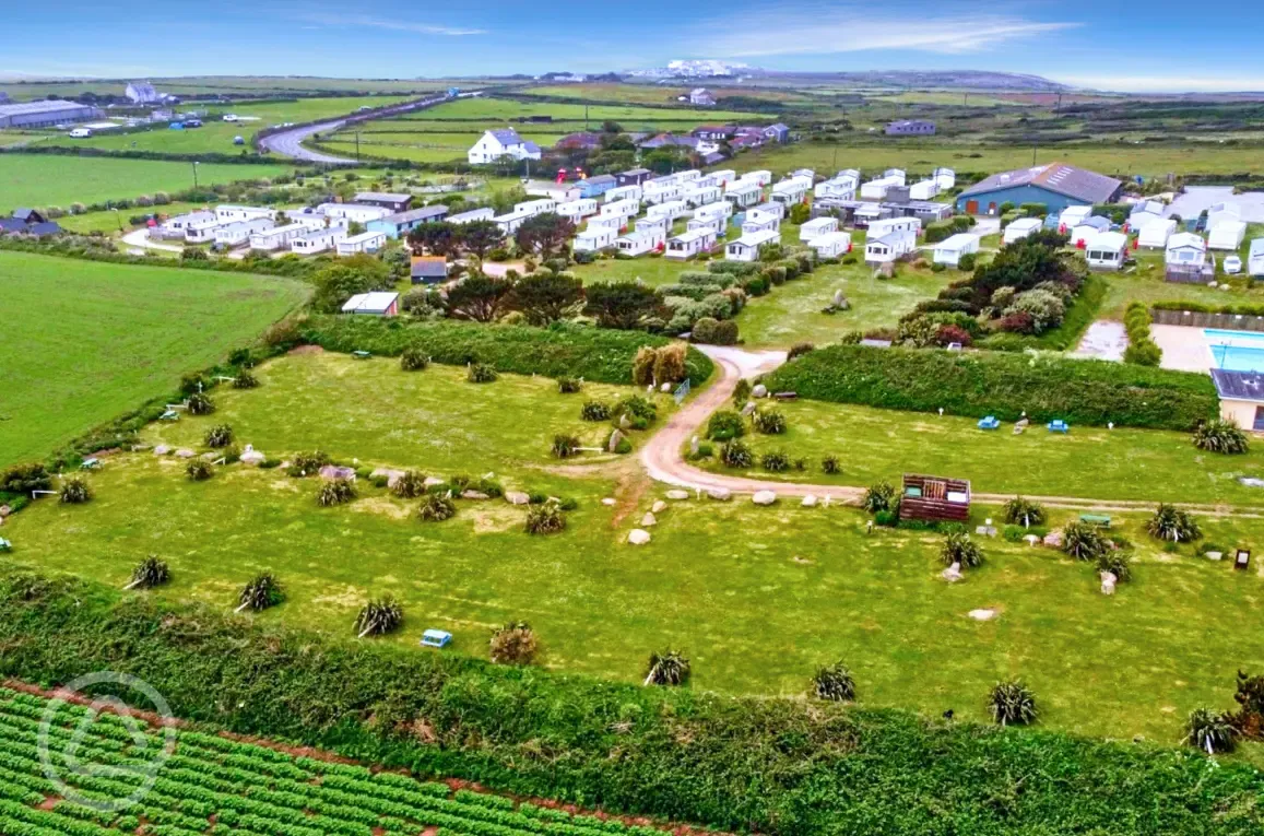 Aerial of the site