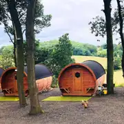 Barrell camping pods