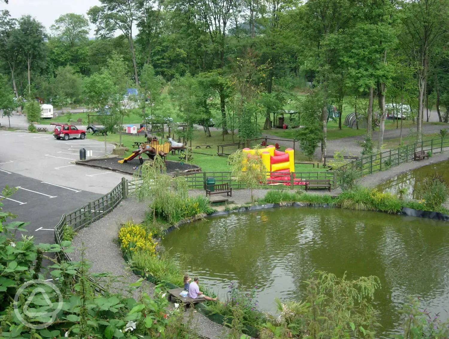 Pond and play park