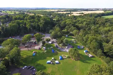 Aerial of the campsite