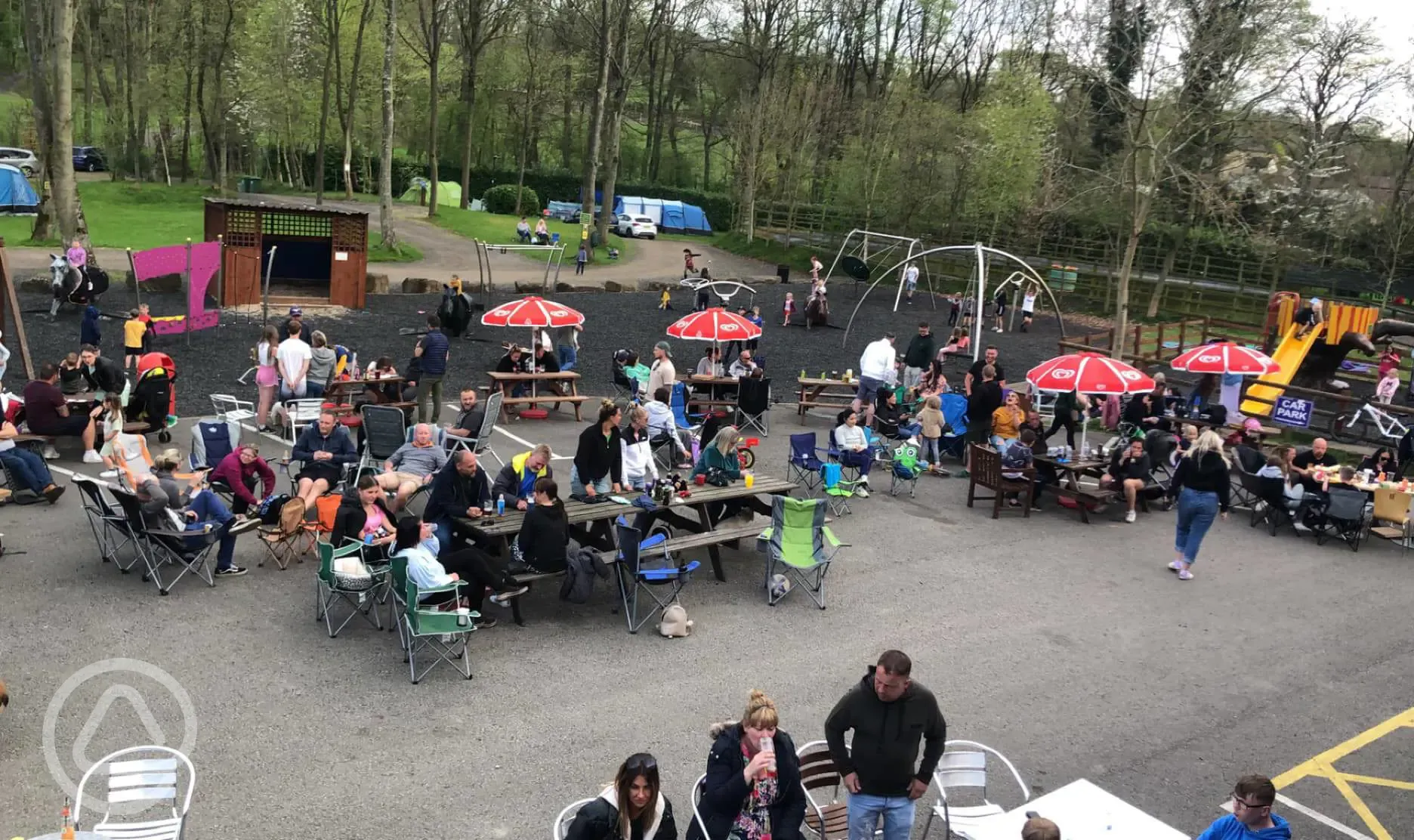 Play park seating area