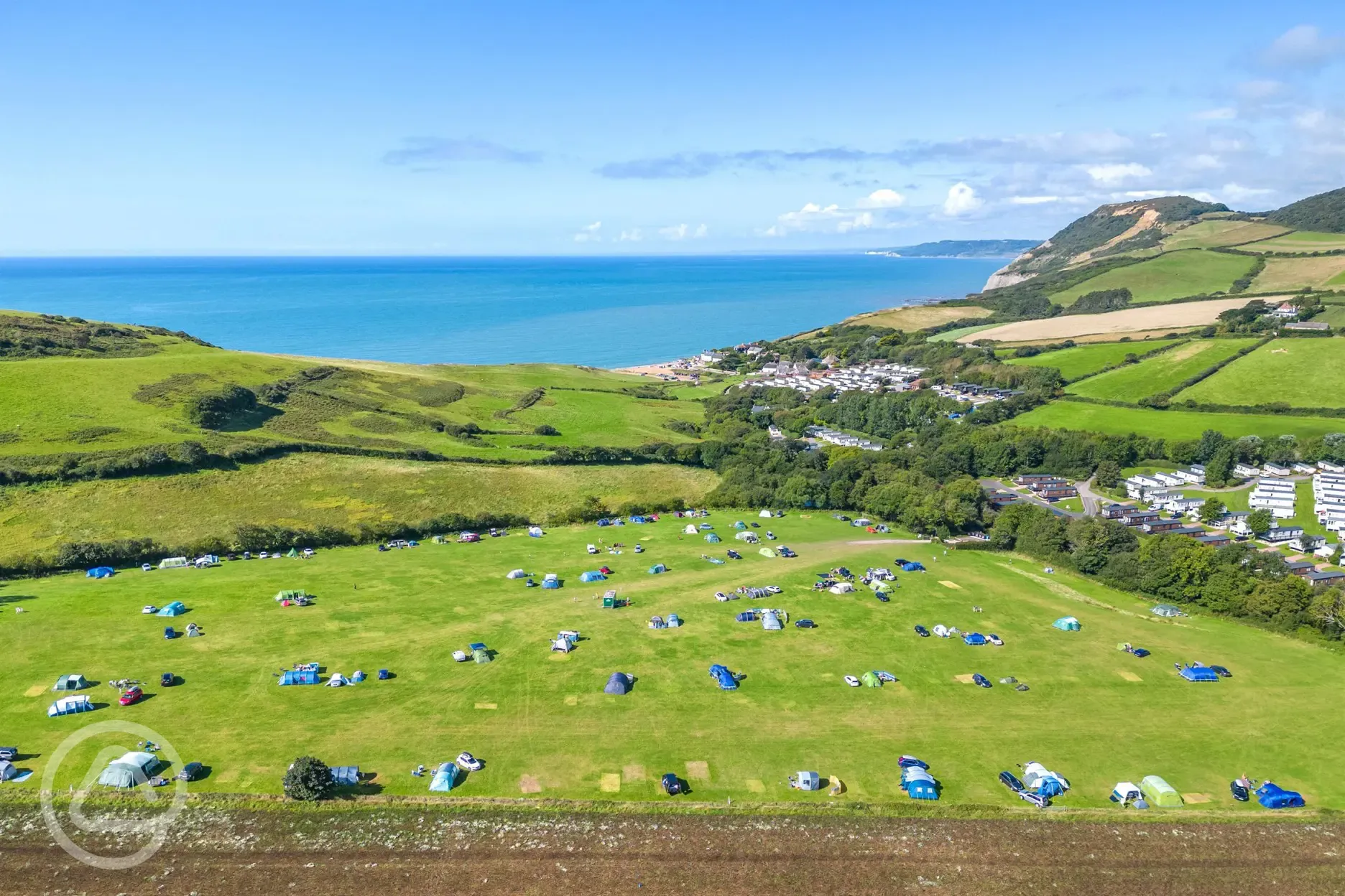 Aerial of Big Berries non electric grass pitches