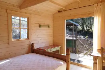 Glamping hut interior Glamping hut interior