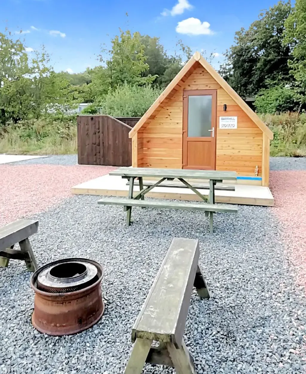 Stargazer and Astrologer pods with hot tubs