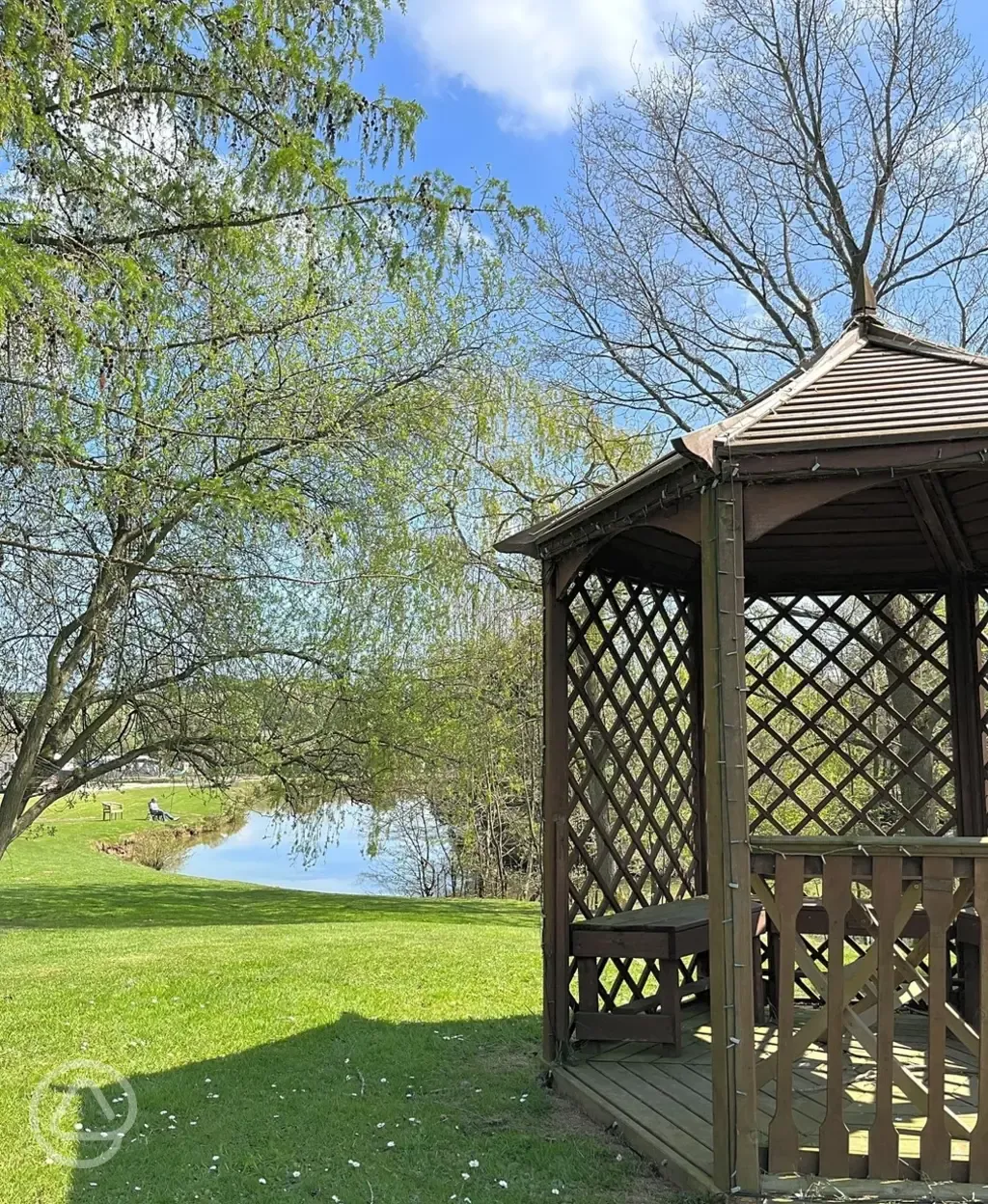 Seating by the fishing lake