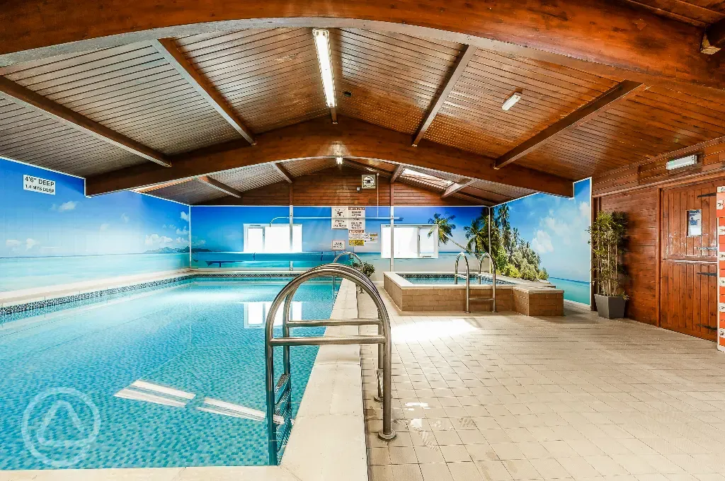 Indoor heated swimming pool (15ft x 32ft) and baby/toddler pool (8ft x 10ft)