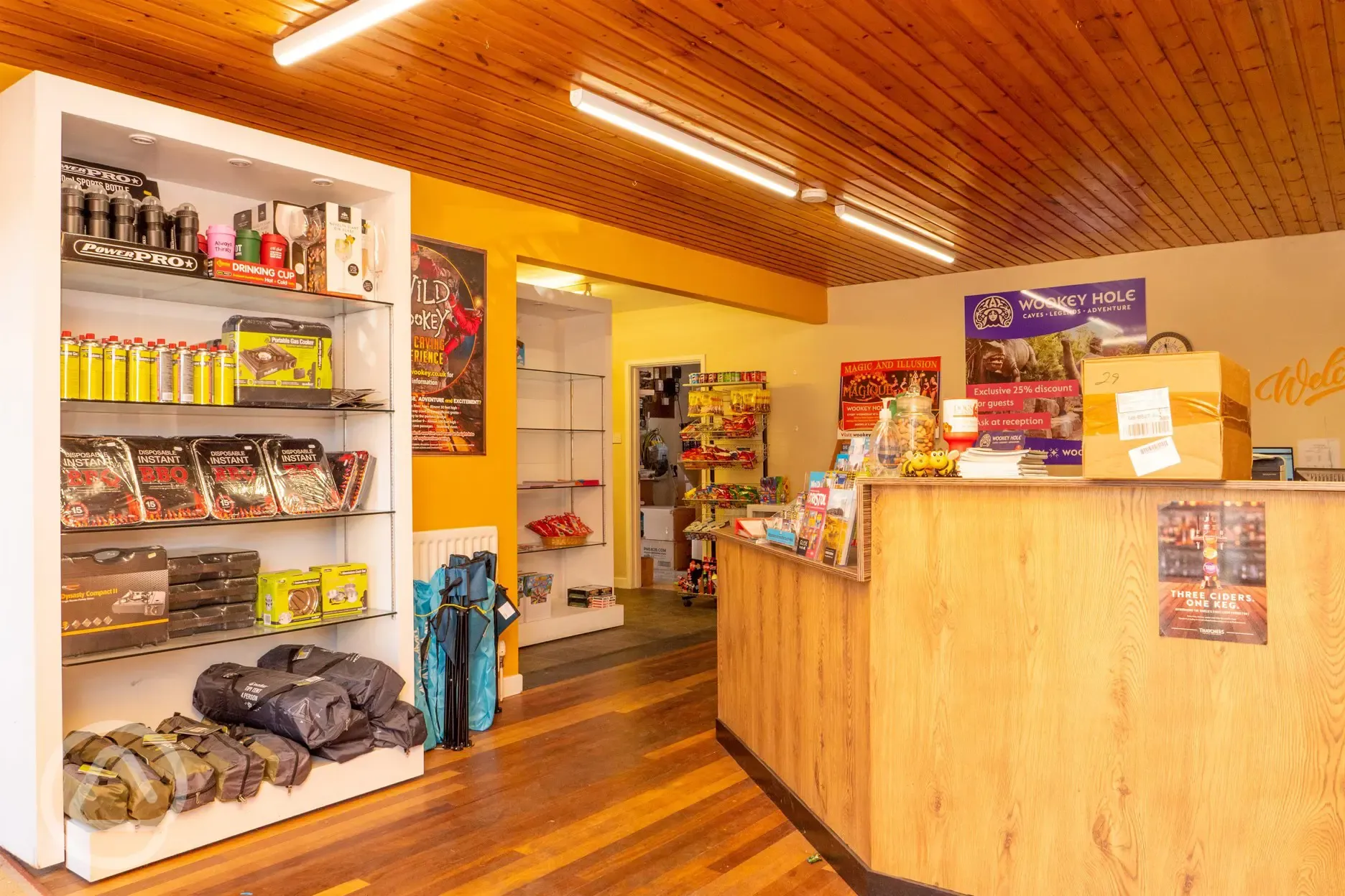 Shop in reception
