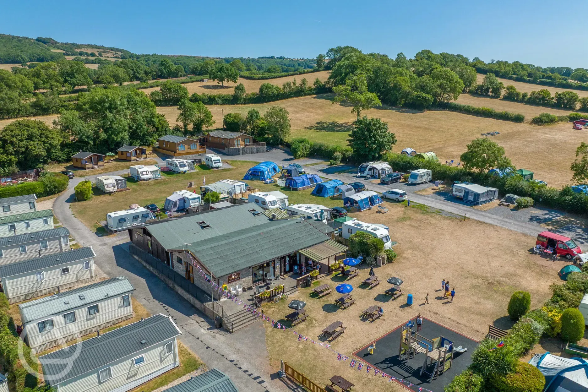 Campsite aerial