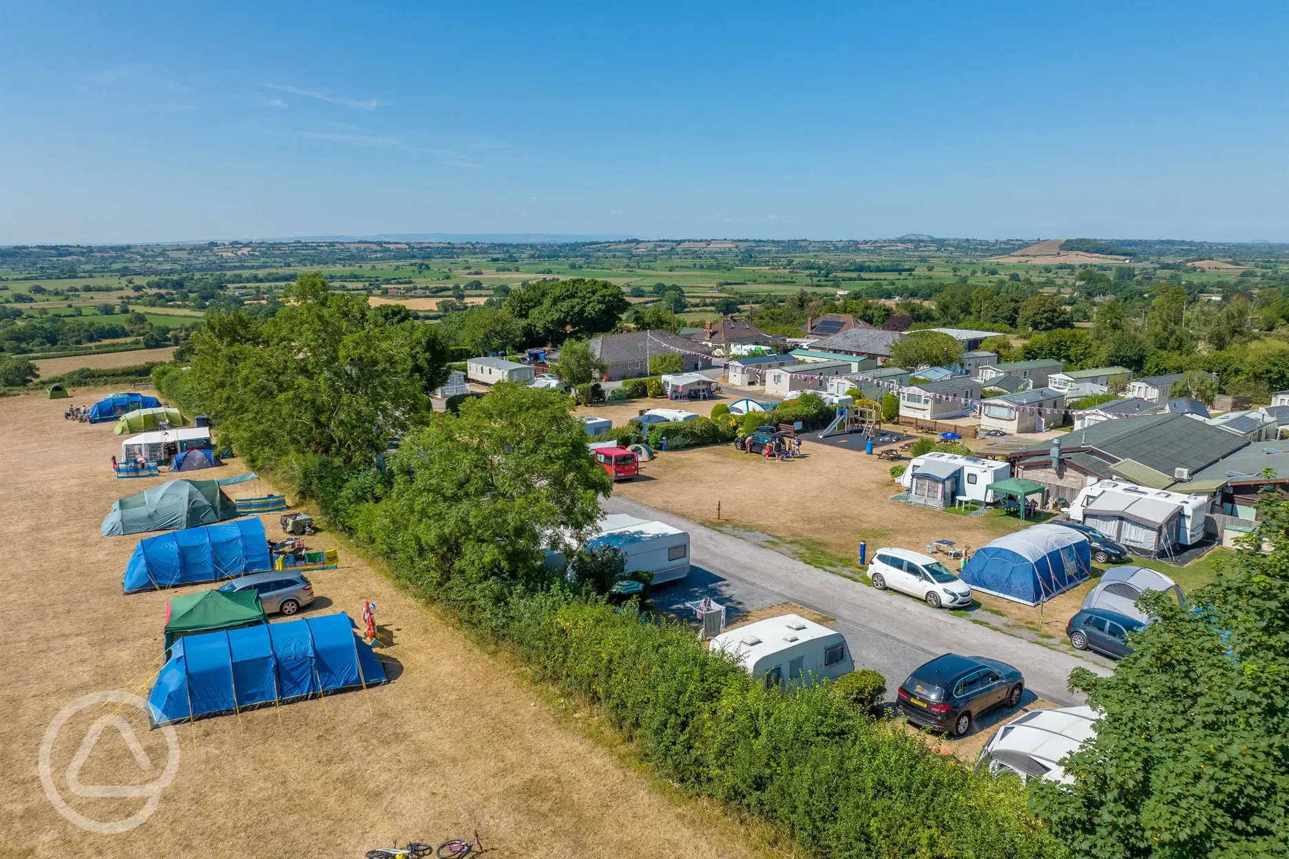 Campsite aerial
