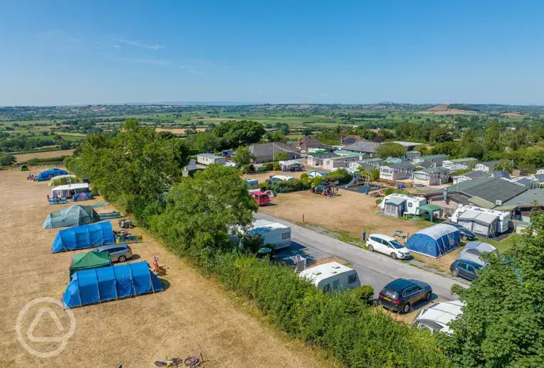 Campsite aerial