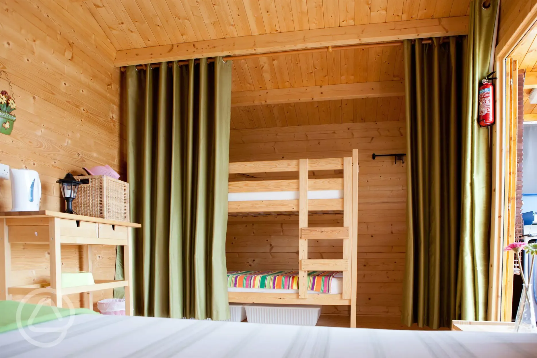 Camping cabin bunk beds