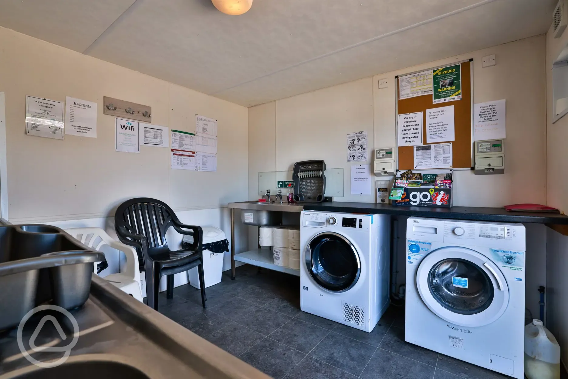 Coin operated washing machine and tumble dryer