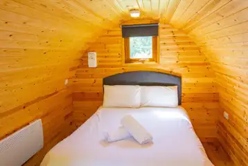 Glamping pod interior