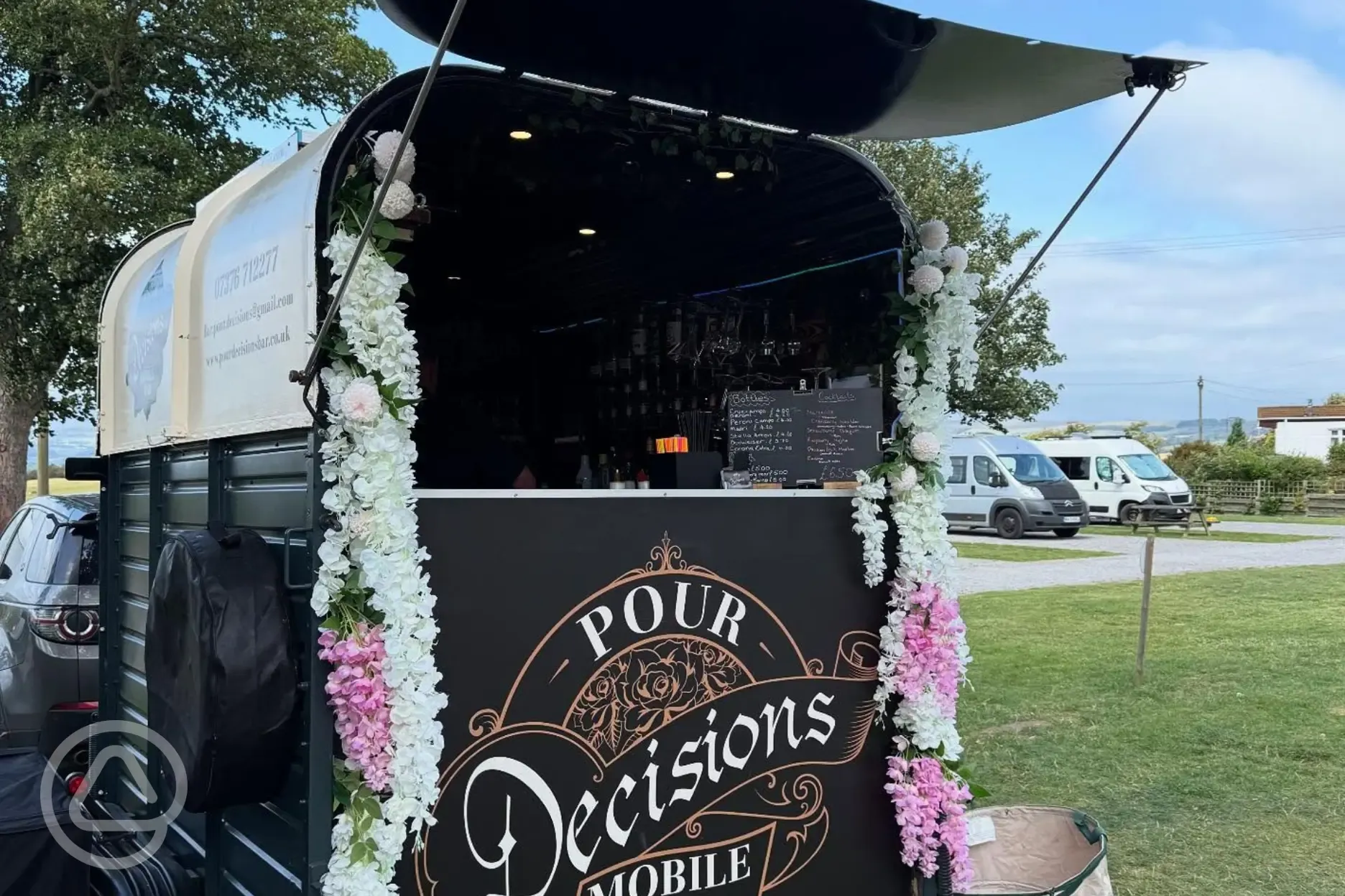 Visiting bar truck in the summer months