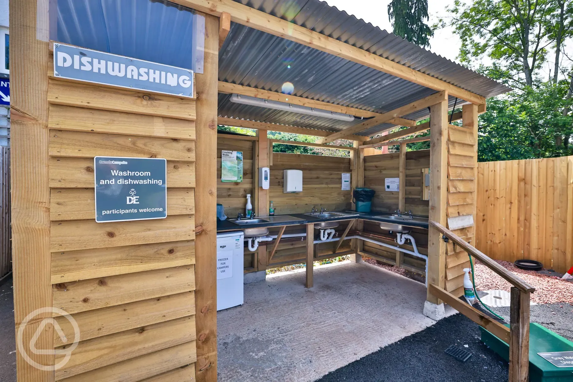 Washing up area