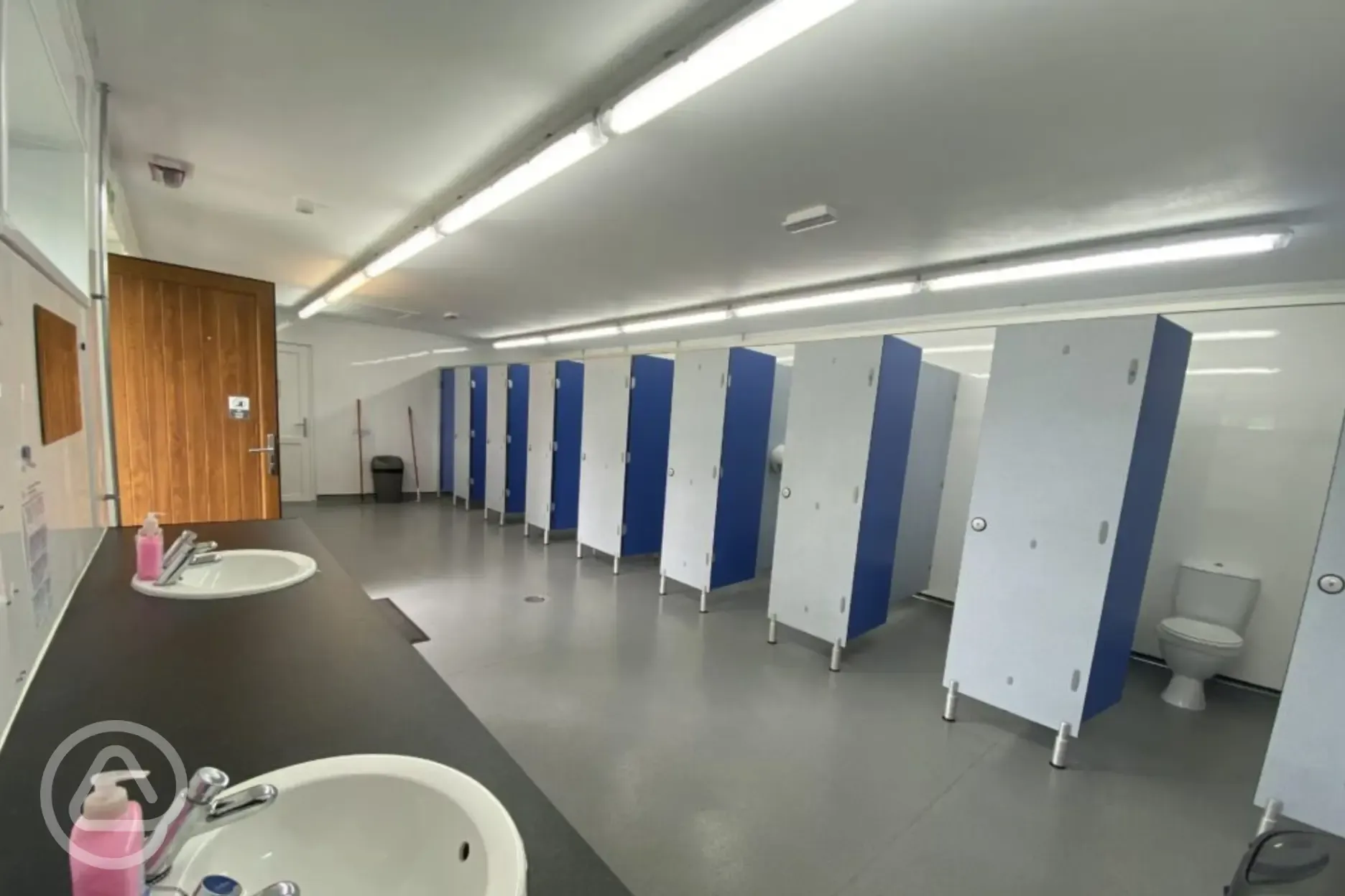 Toilets and hand washing sinks