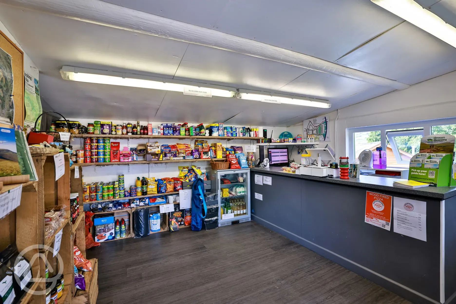 Reception and shop