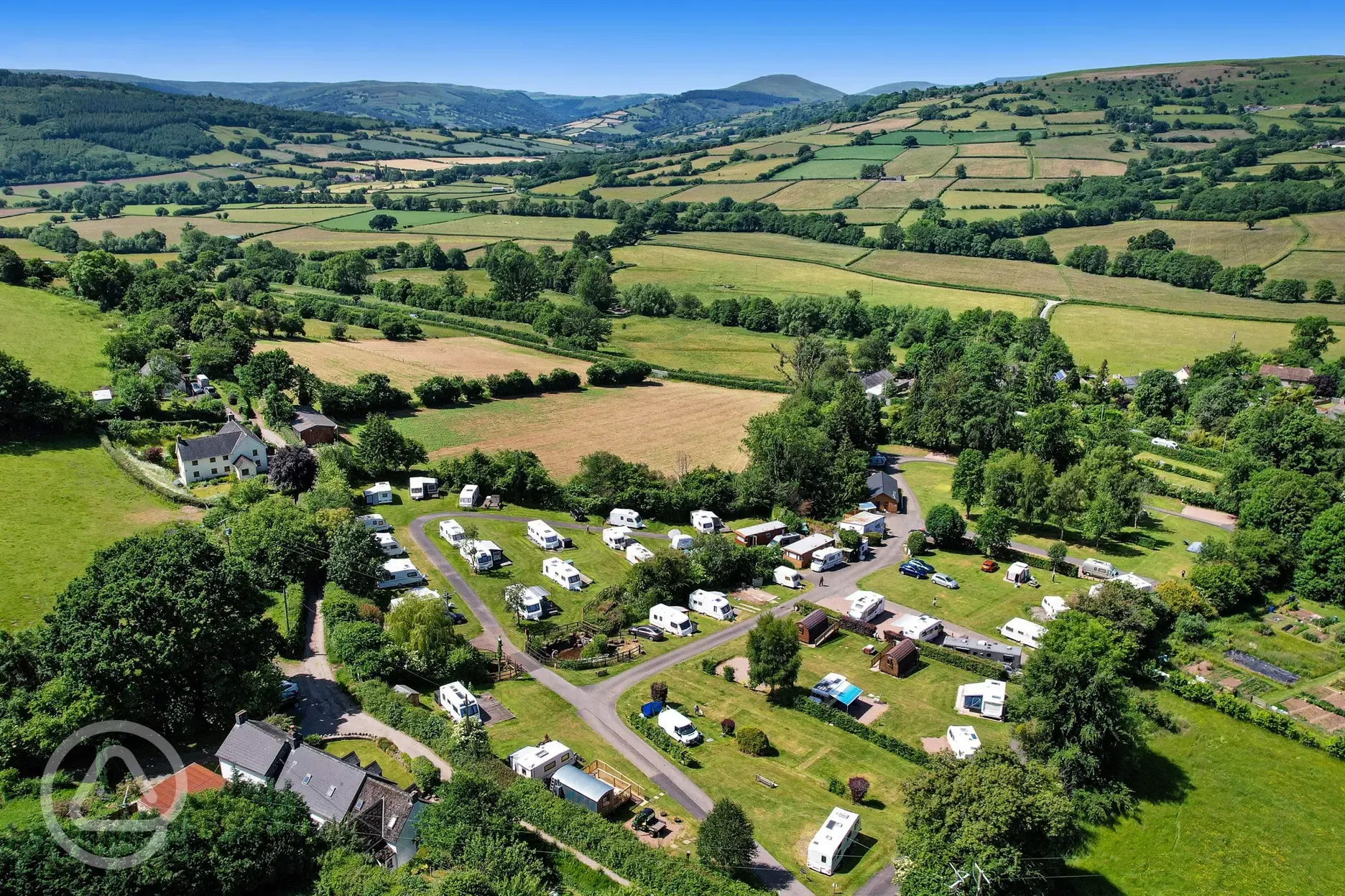 Campsite aerial