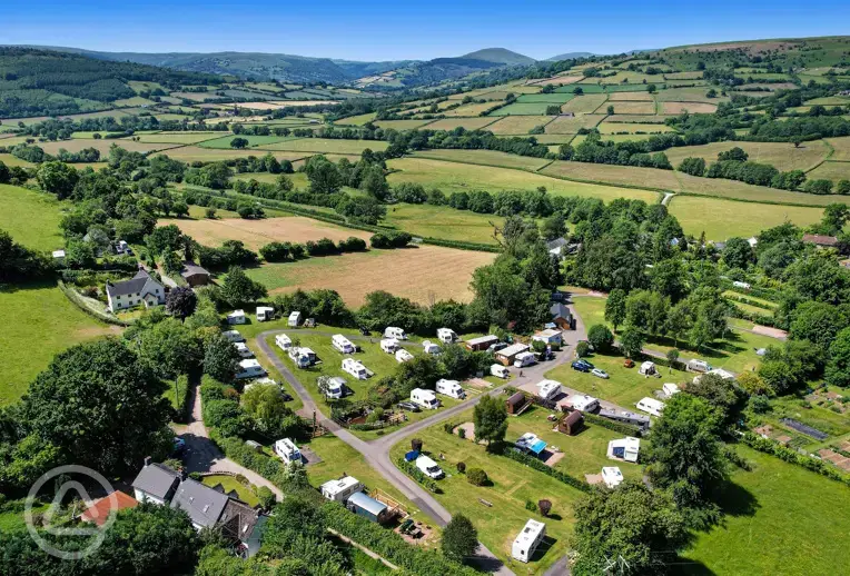 Campsite aerial