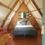 Original couple camping pod interior Original couple camping pod interior