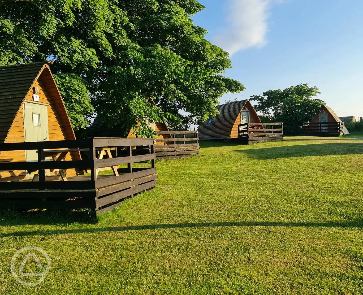 Original camping pods at The Loft