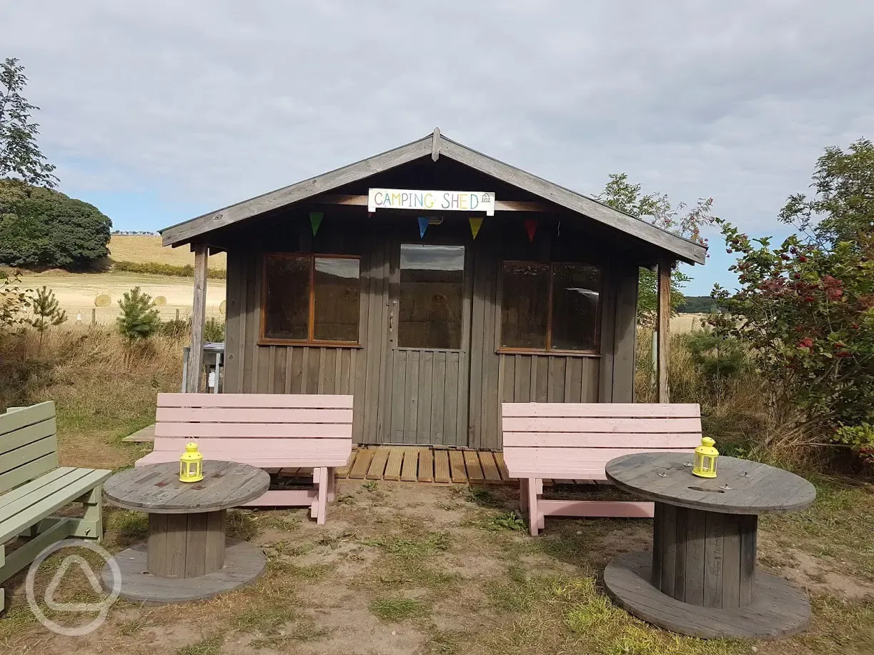 Camping shed