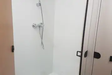 Shared showers at The Loft Shared showers at The Loft