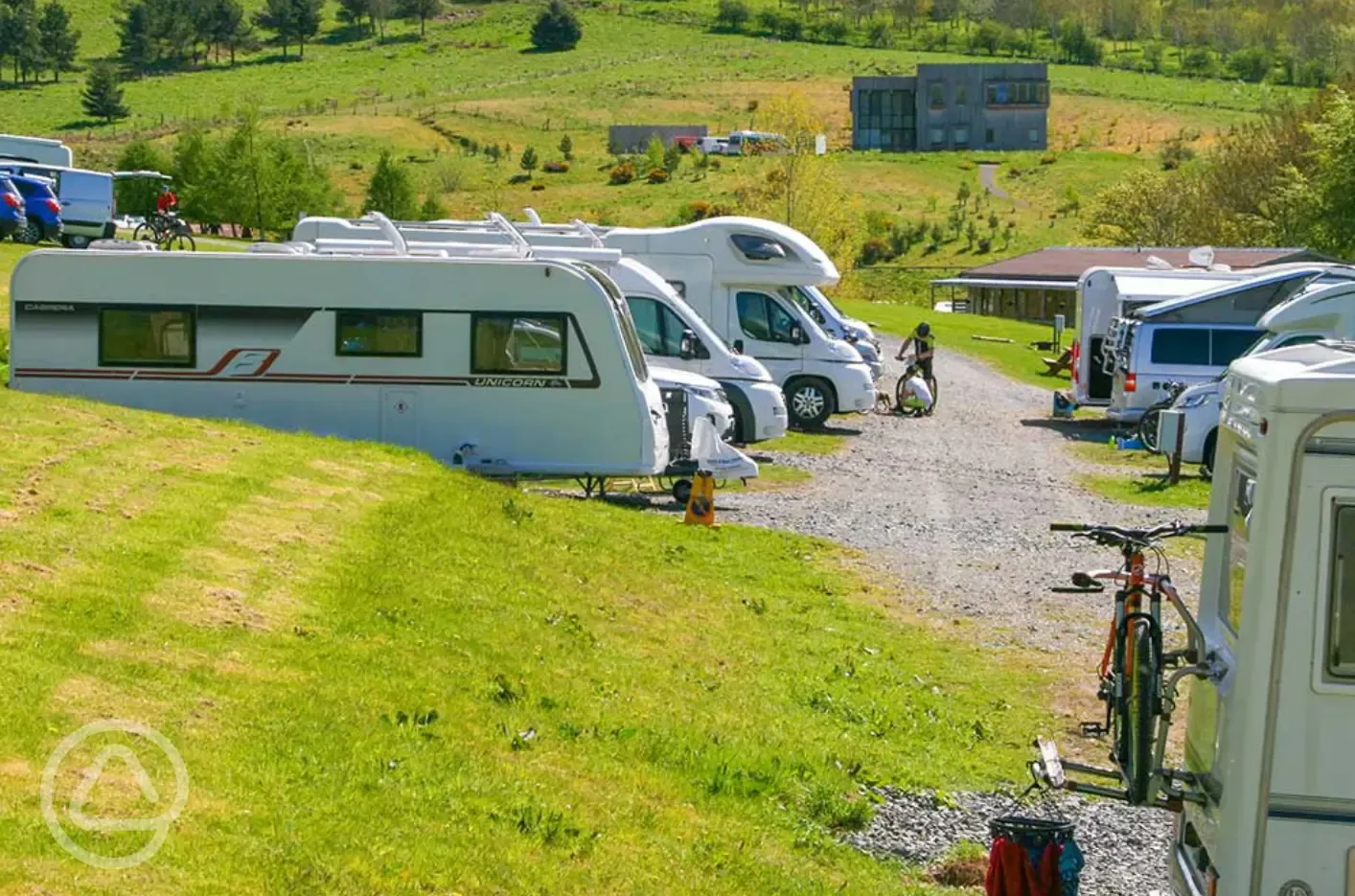 Hardstanding touring pitches