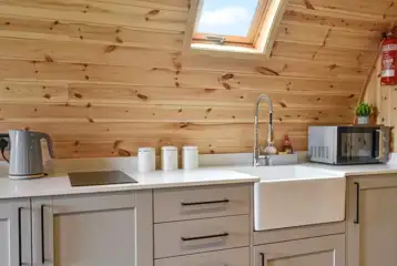 Ensuite glamping pod kitchen Ensuite glamping pod kitchen