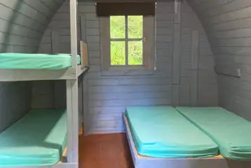 Camping pod interior