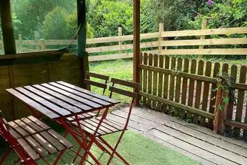 Cabin decking area