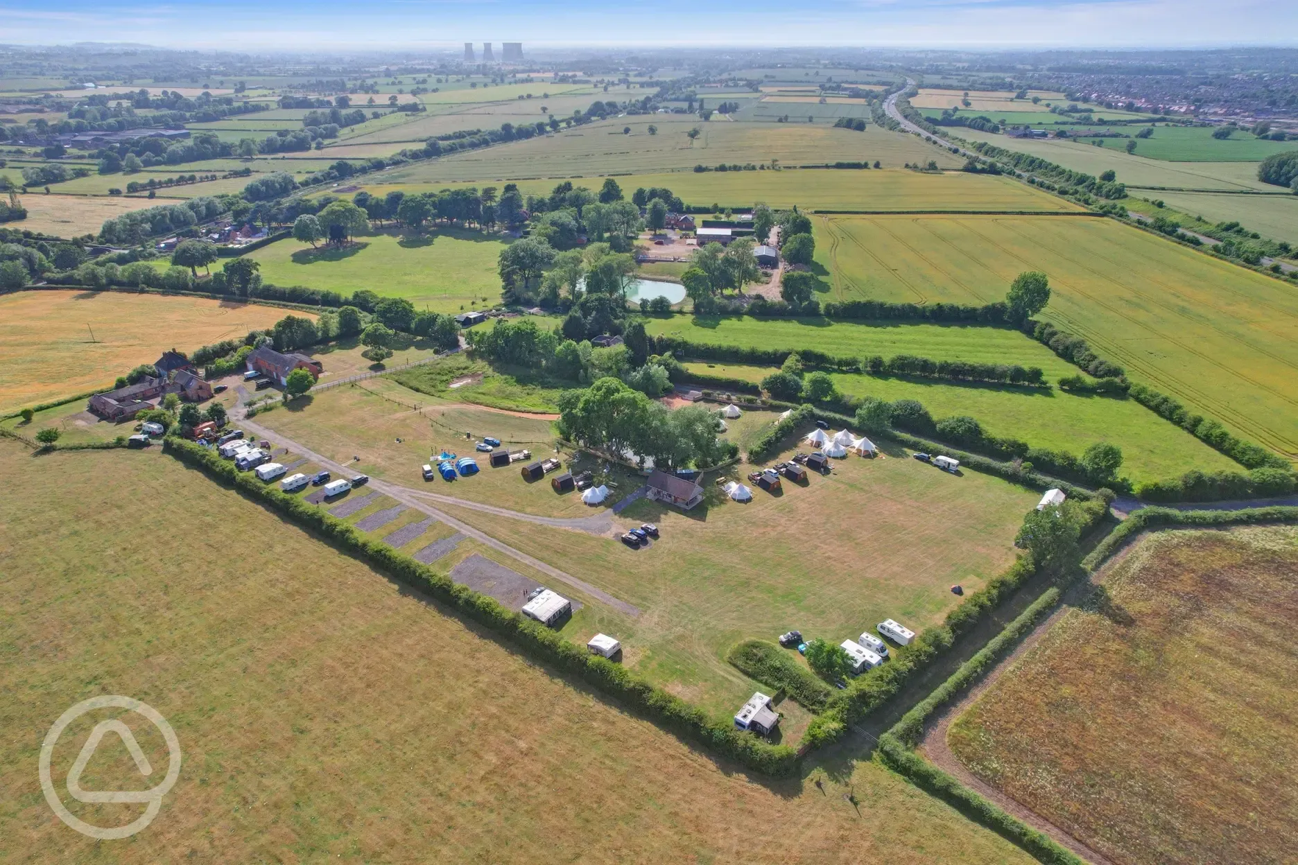 Campsite aerial