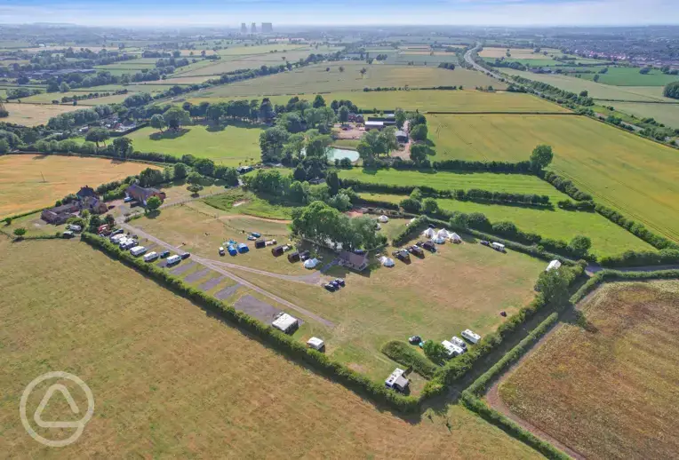 Campsite aerial