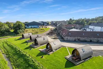 Aerial of the standard Wigwams Aerial of the standard Wigwams