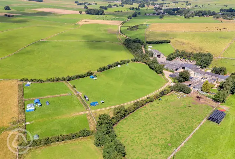 Campsite aerial