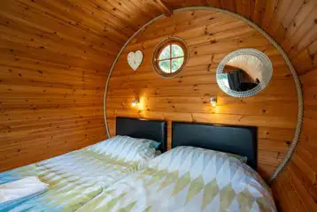 Glamping pod interior