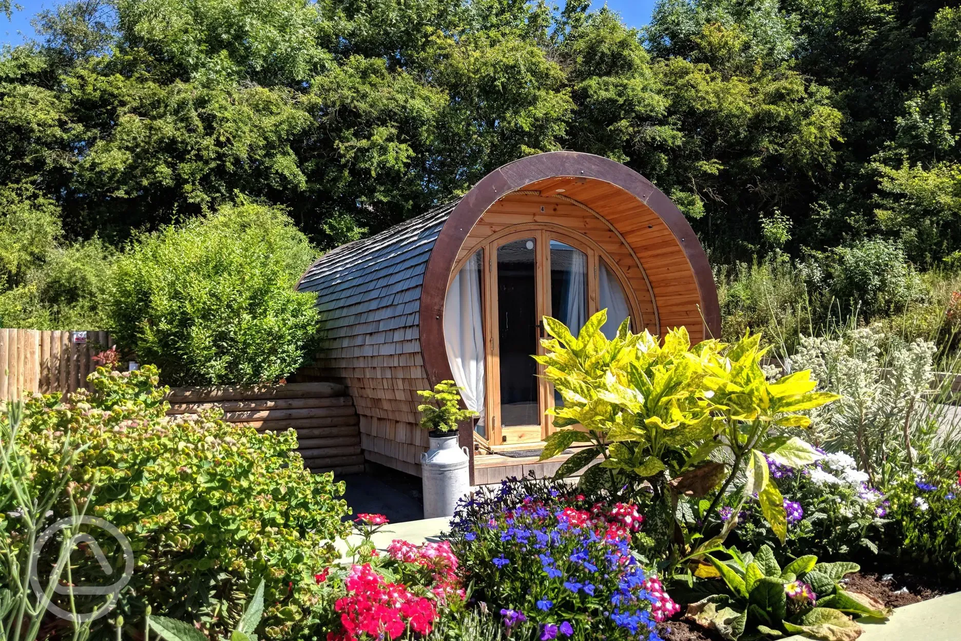 Glamping pod at Knotlow Farm, adult only and sleeping a maximum of two people