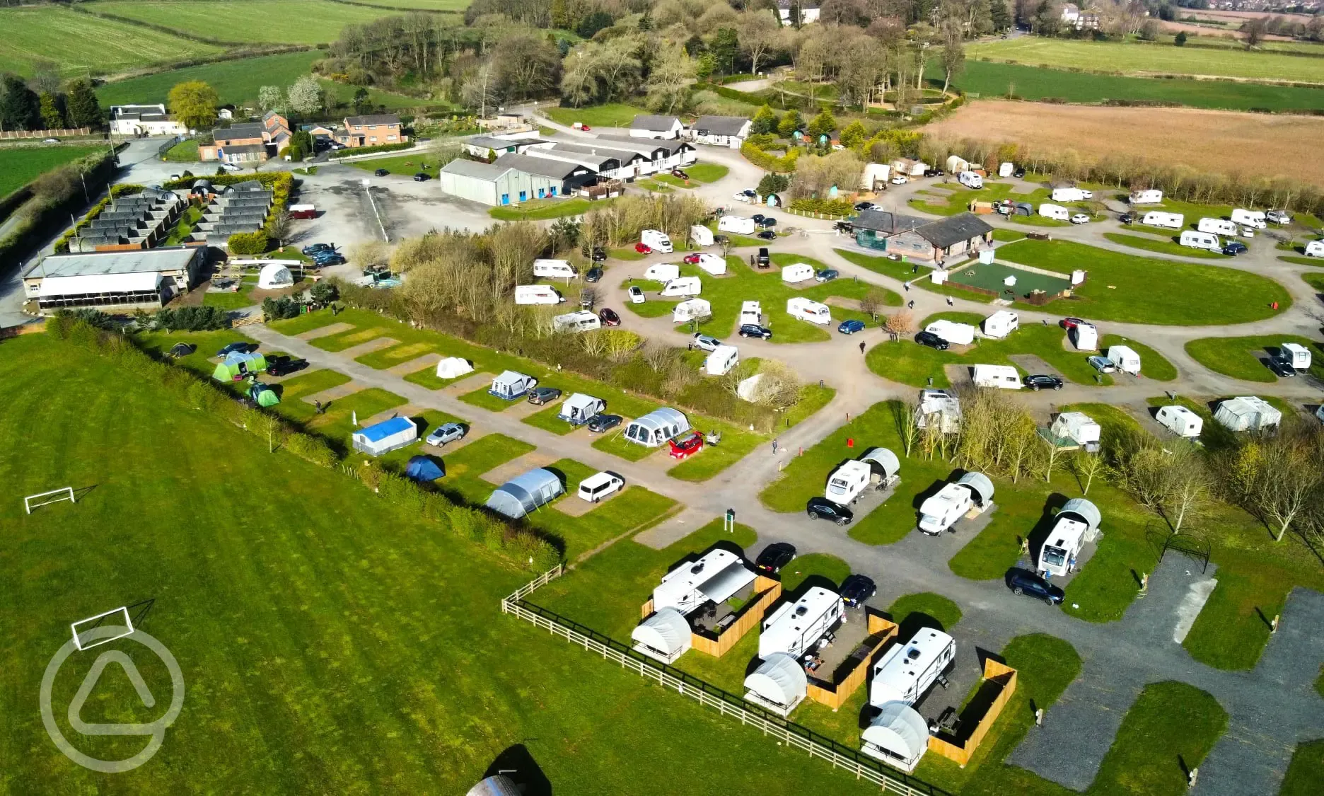 Campsite aerial